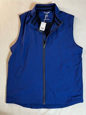 Cutter & Buck Men's Royal Blue Zip-Up Vest